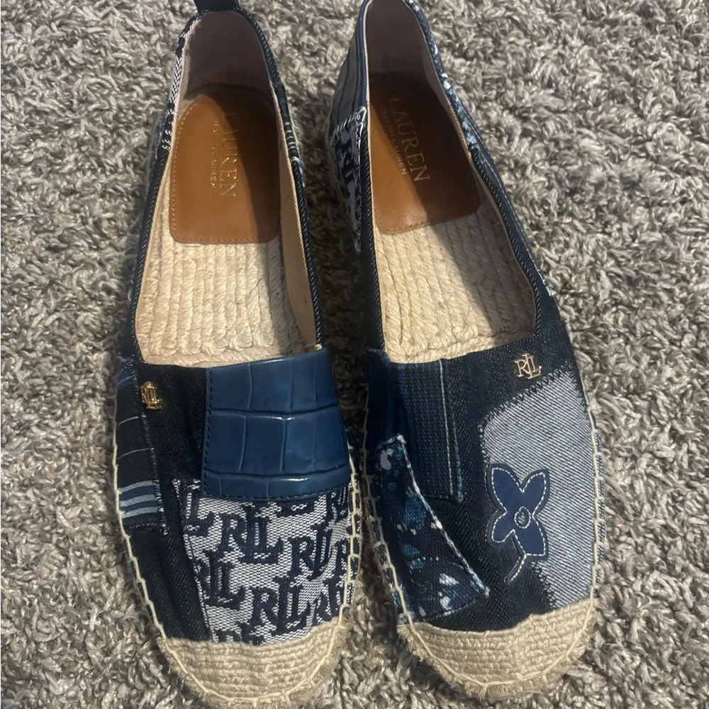 Polo Shoes by Ralph Lauren Navy Espadrilles